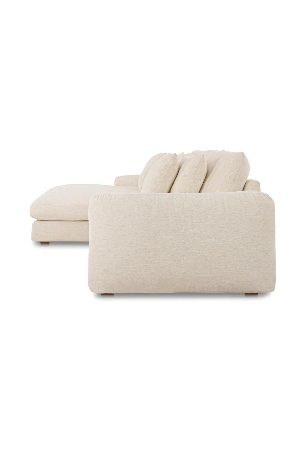 Luxury Fabric L-Shaped Sectional Sofa Modern Italian Style for Villa