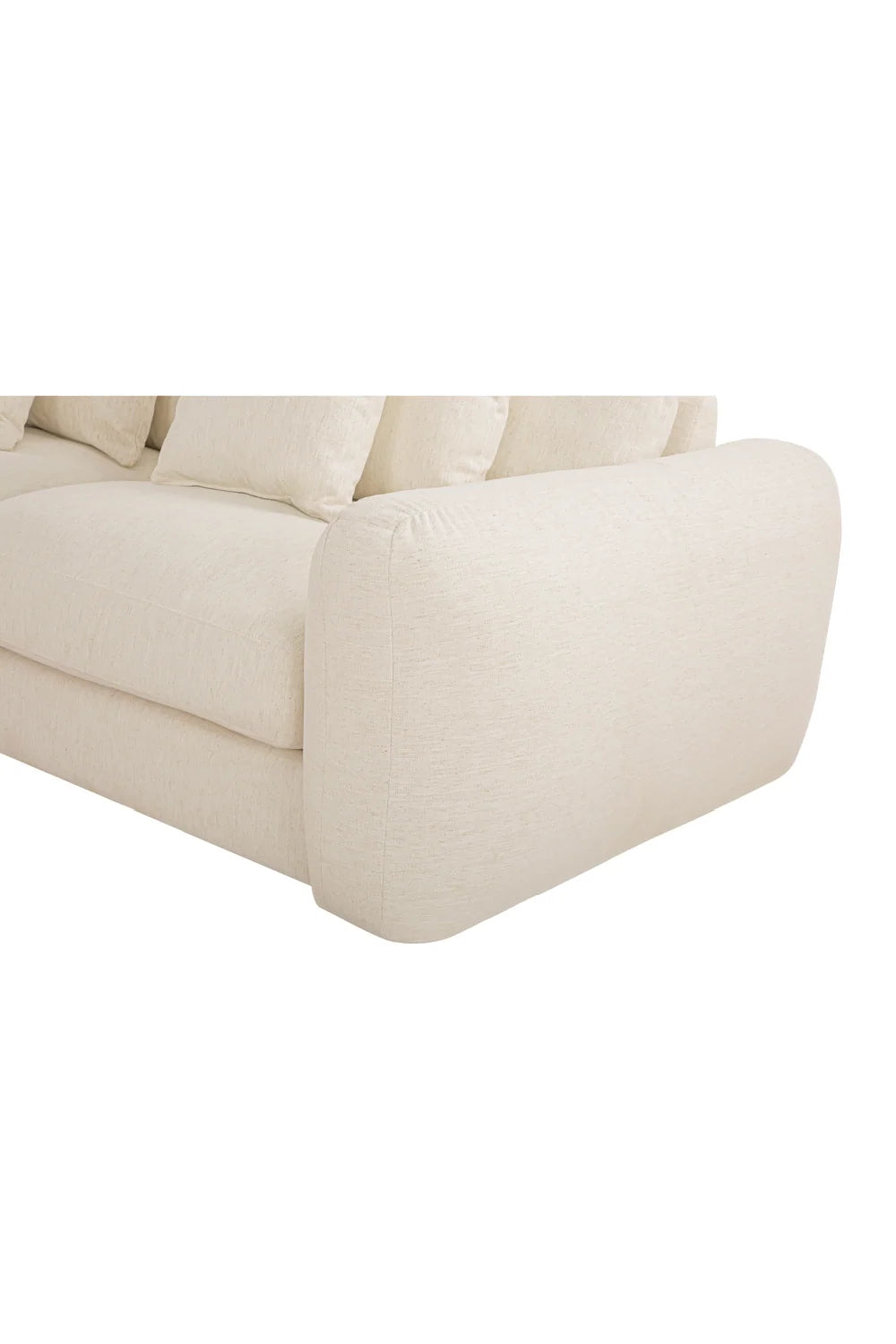 Luxury Fabric L-Shaped Sectional Sofa Modern Italian Style for Villa