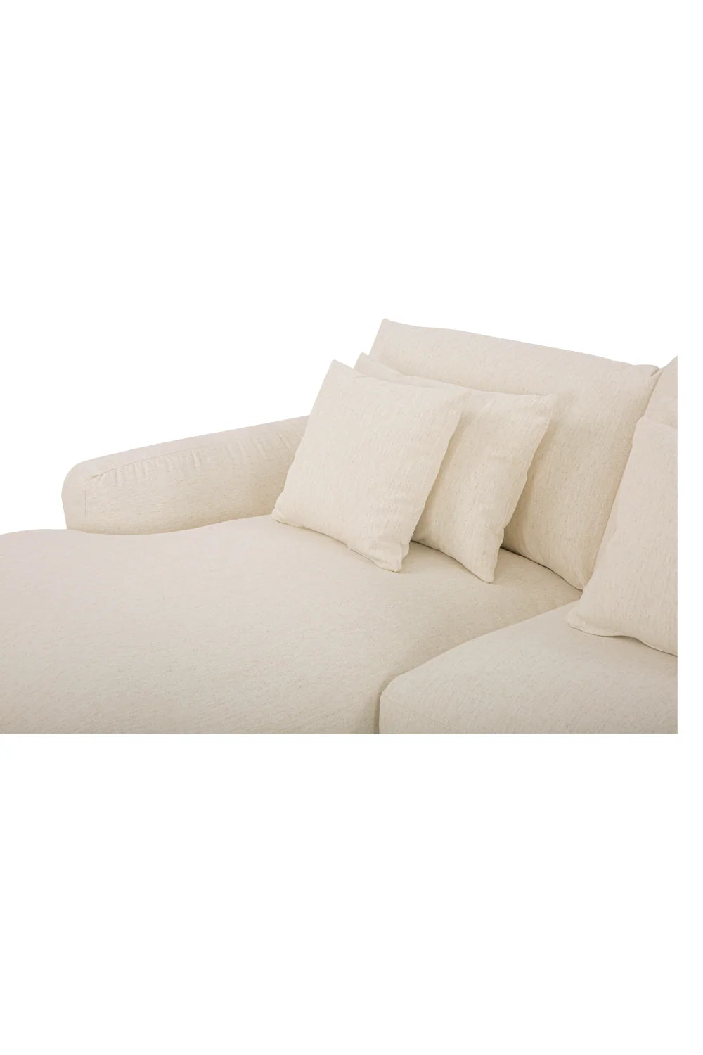Luxury Fabric L-Shaped Sectional Sofa Modern Italian Style for Villa
