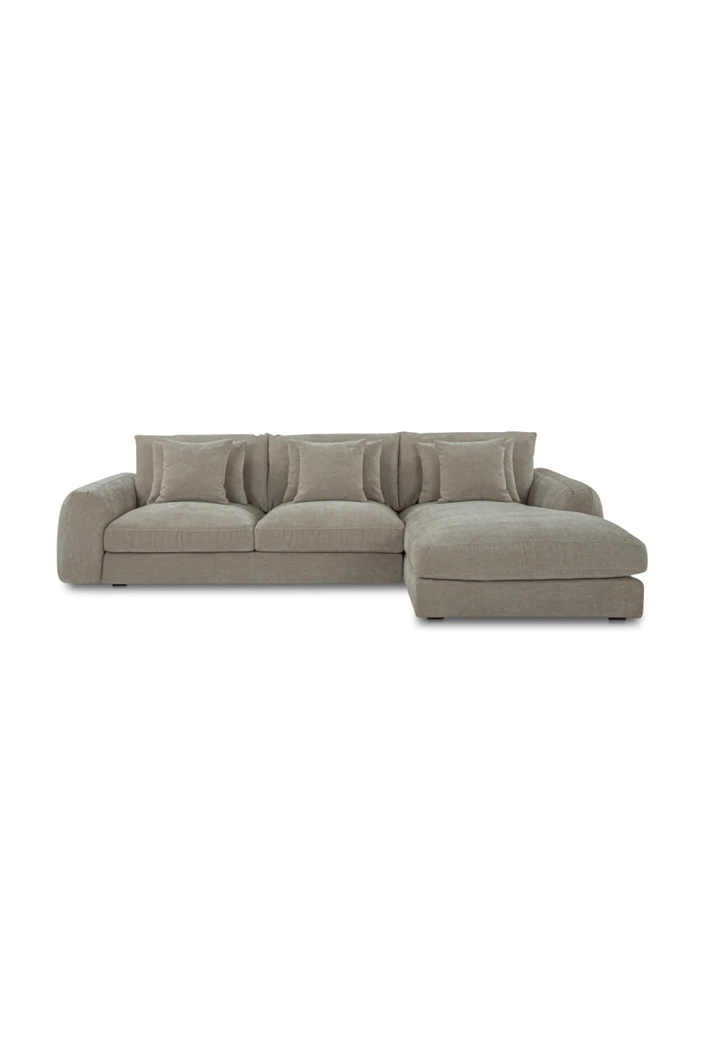 Luxury Fabric L-Shaped Sectional Sofa Modern Italian Style for Villa