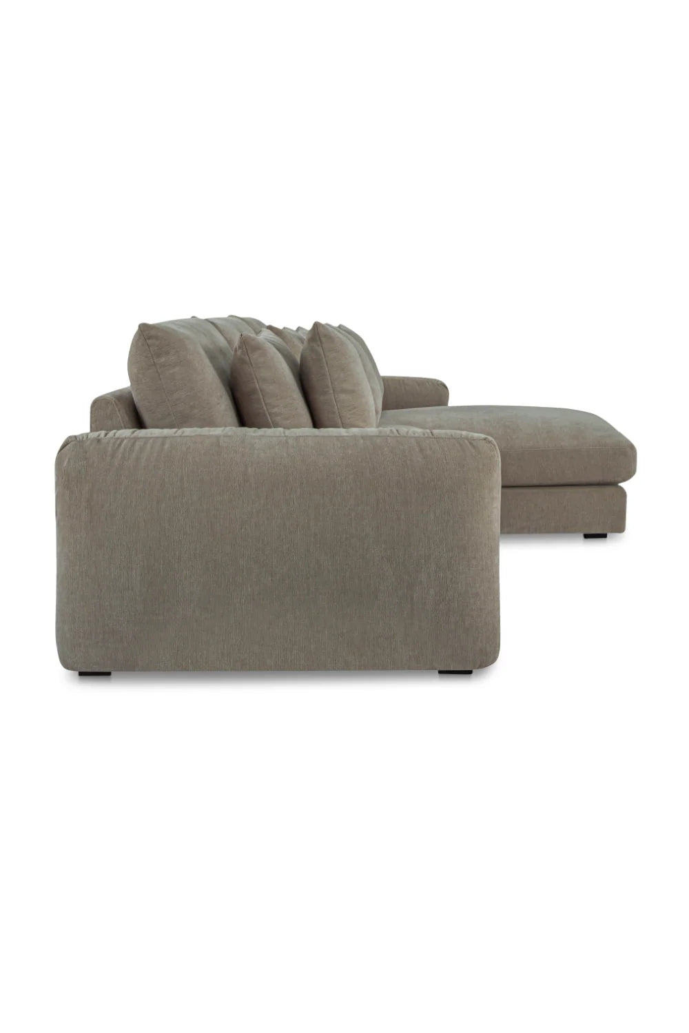 Luxury Fabric L-Shaped Sectional Sofa Modern Italian Style for Villa
