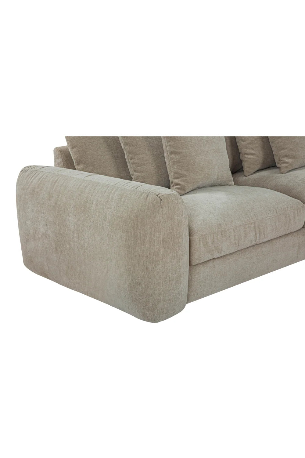 Luxury Fabric L-Shaped Sectional Sofa Modern Italian Style for Villa