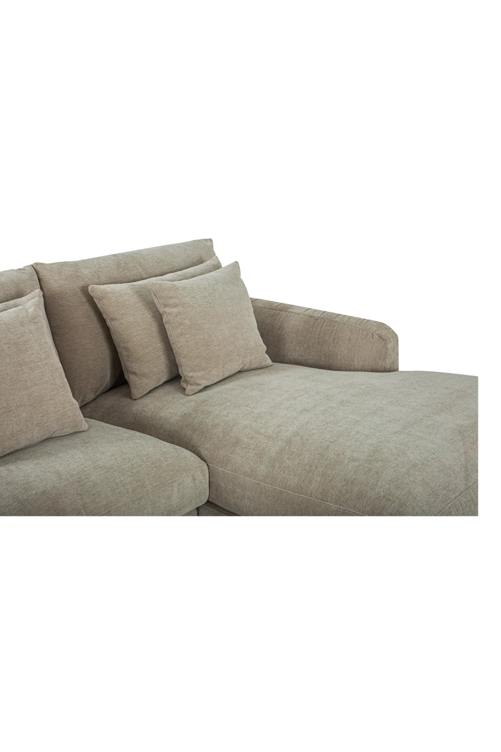 Luxury Fabric L-Shaped Sectional Sofa Modern Italian Style for Villa