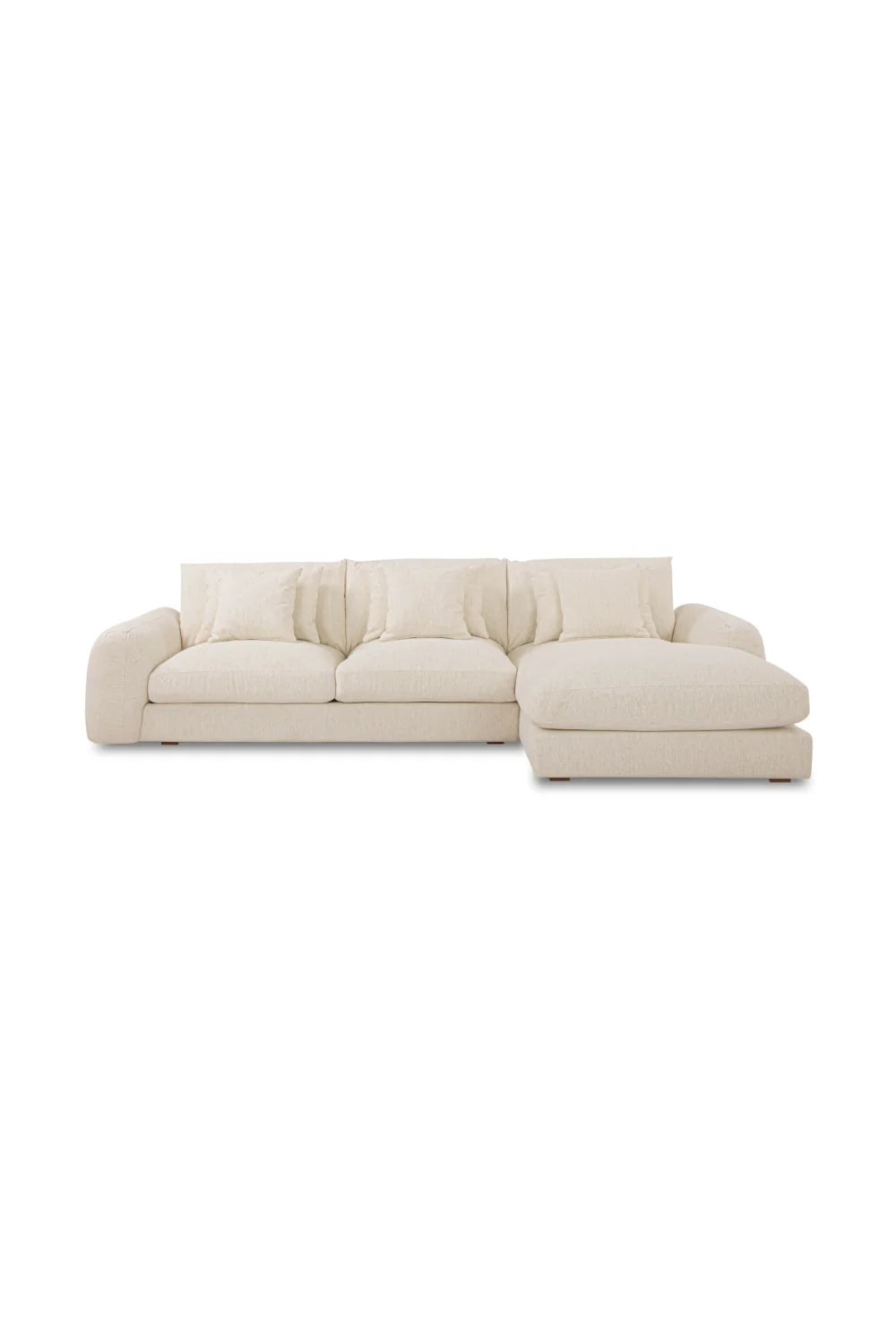 Luxury Fabric L-Shaped Sectional Sofa Modern Italian Style for Villa