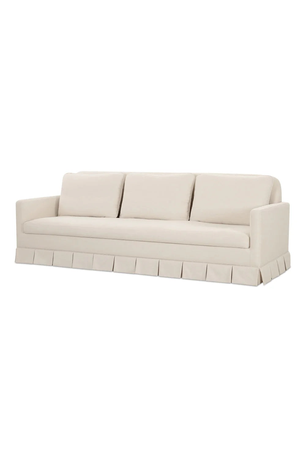 Luxury Fabric Pleated Skirt Sofa Modern Italian Style for Villa