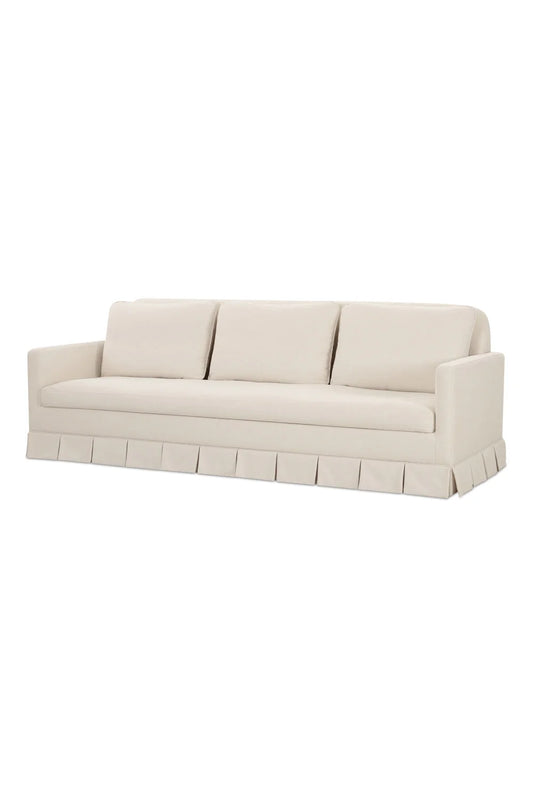 Luxury Fabric Pleated Skirt Sofa Modern Italian Style for Villa