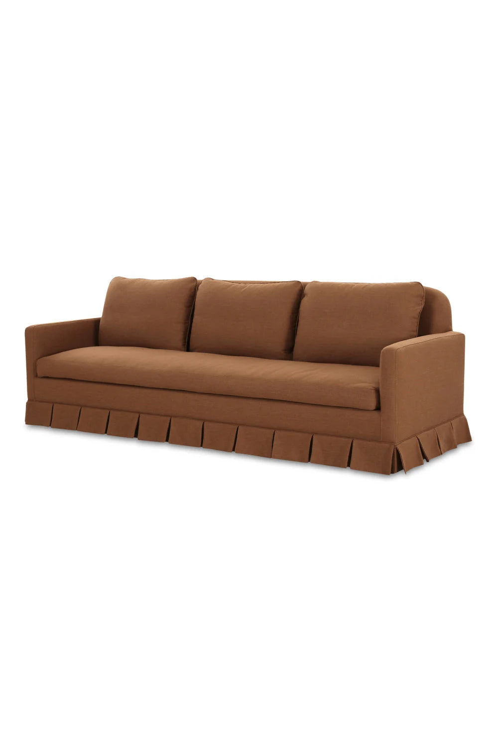 Luxury Fabric Pleated Skirt Sofa Modern Italian Style for Villa