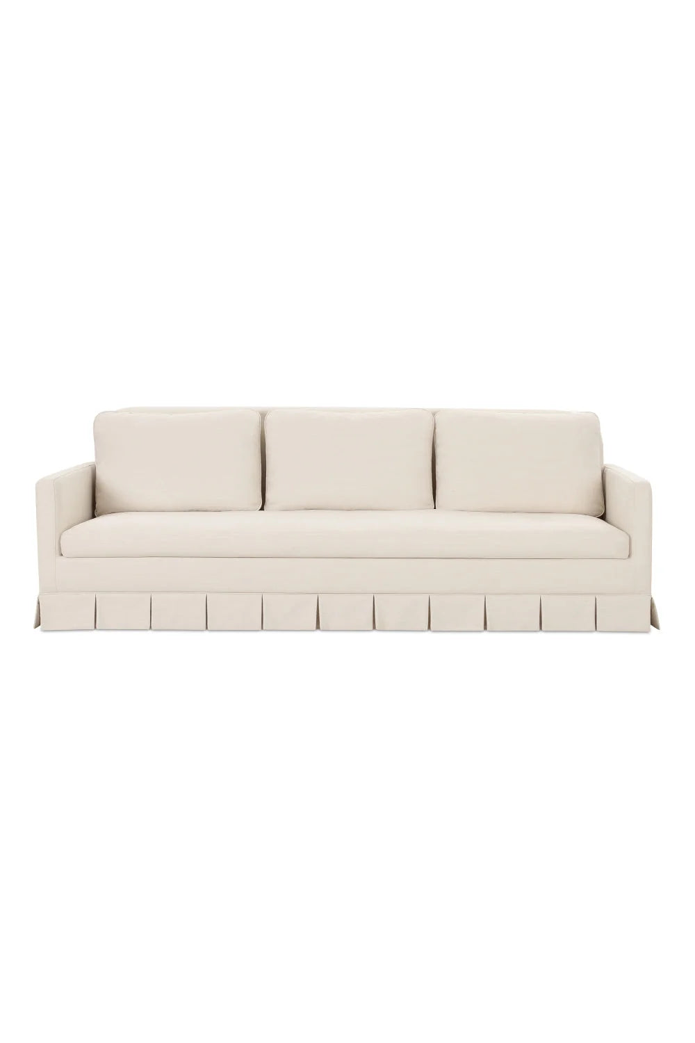 Luxury Fabric Pleated Skirt Sofa Modern Italian Style for Villa
