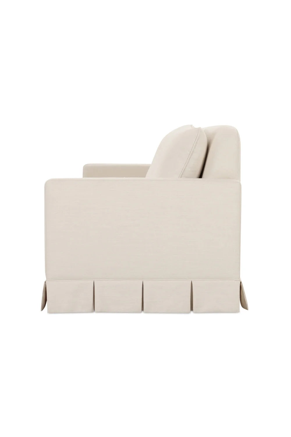 Luxury Fabric Pleated Skirt Sofa Modern Italian Style for Villa