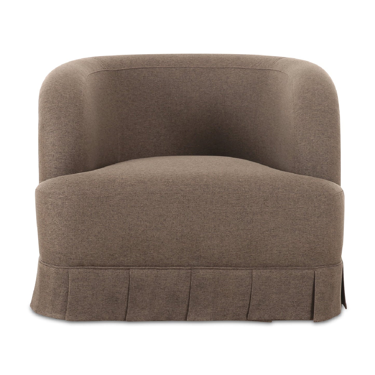 Luxury Fabric Pleated Swivel Chair Modern Italian Style for Villa