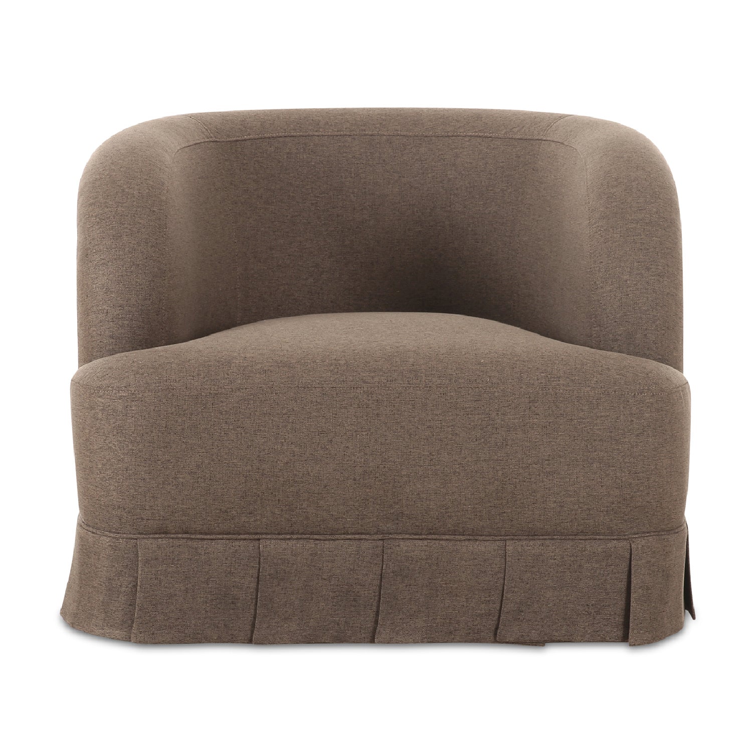 Luxury Fabric Pleated Swivel Chair Modern Italian Style for Villa