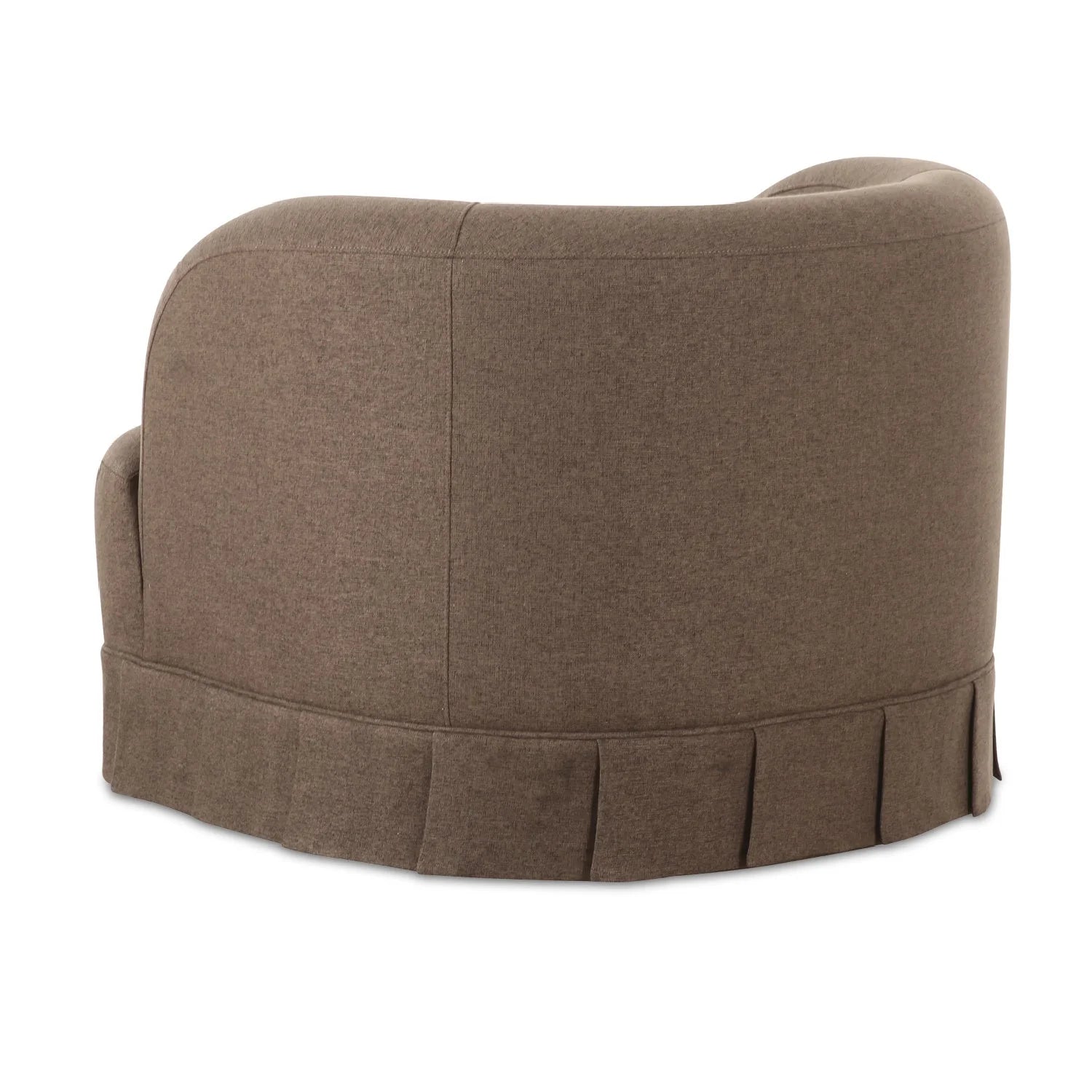 Luxury Fabric Pleated Swivel Chair Modern Italian Style for Villa