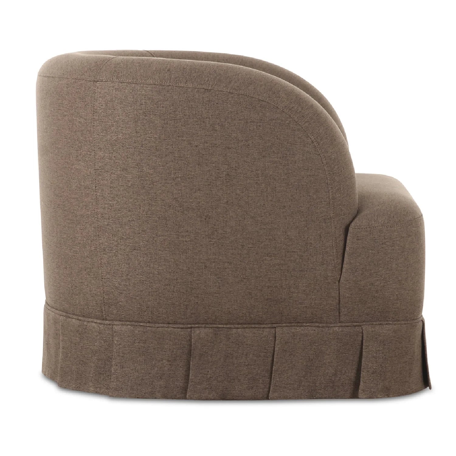 Luxury Fabric Pleated Swivel Chair Modern Italian Style for Villa