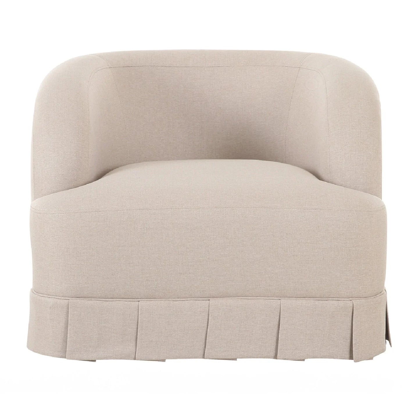 Luxury Fabric Pleated Swivel Chair Modern Italian Style for Villa