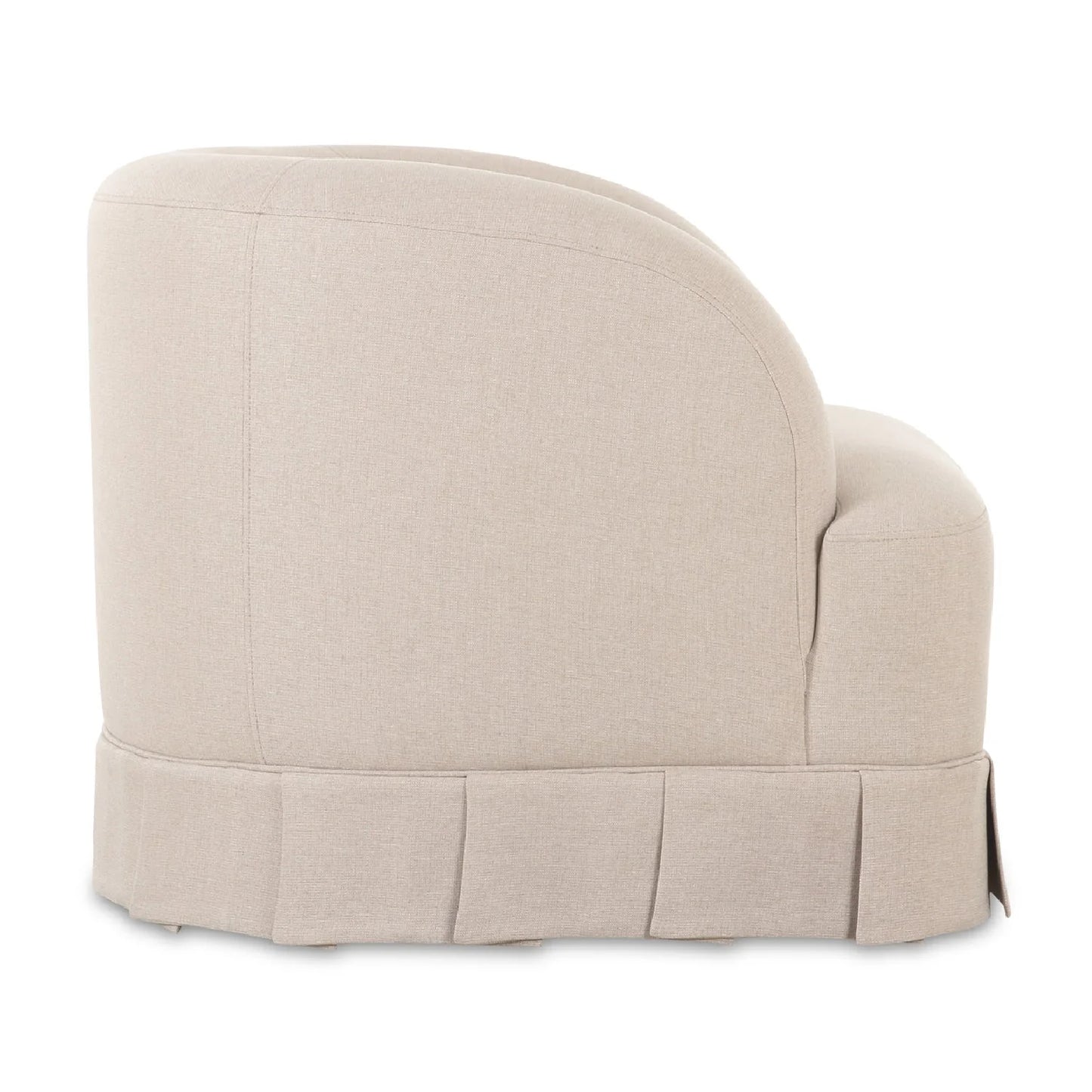 Luxury Fabric Pleated Swivel Chair Modern Italian Style for Villa