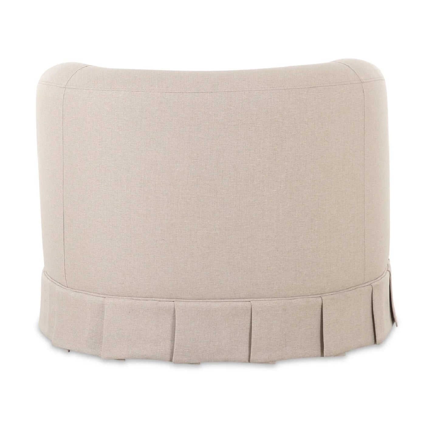 Luxury Fabric Pleated Swivel Chair Modern Italian Style for Villa