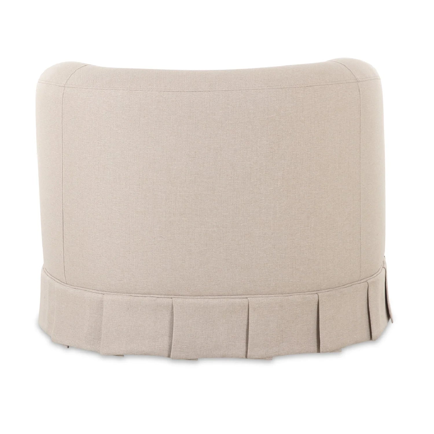 Luxury Fabric Pleated Swivel Chair Modern Italian Style for Villa