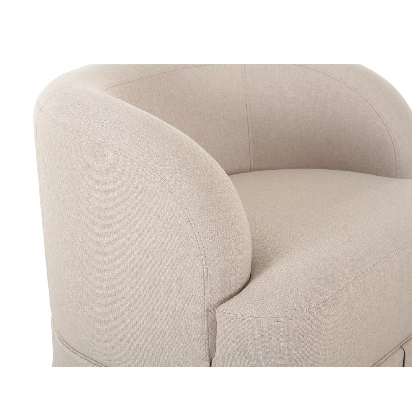 Luxury Fabric Pleated Swivel Chair Modern Italian Style for Villa