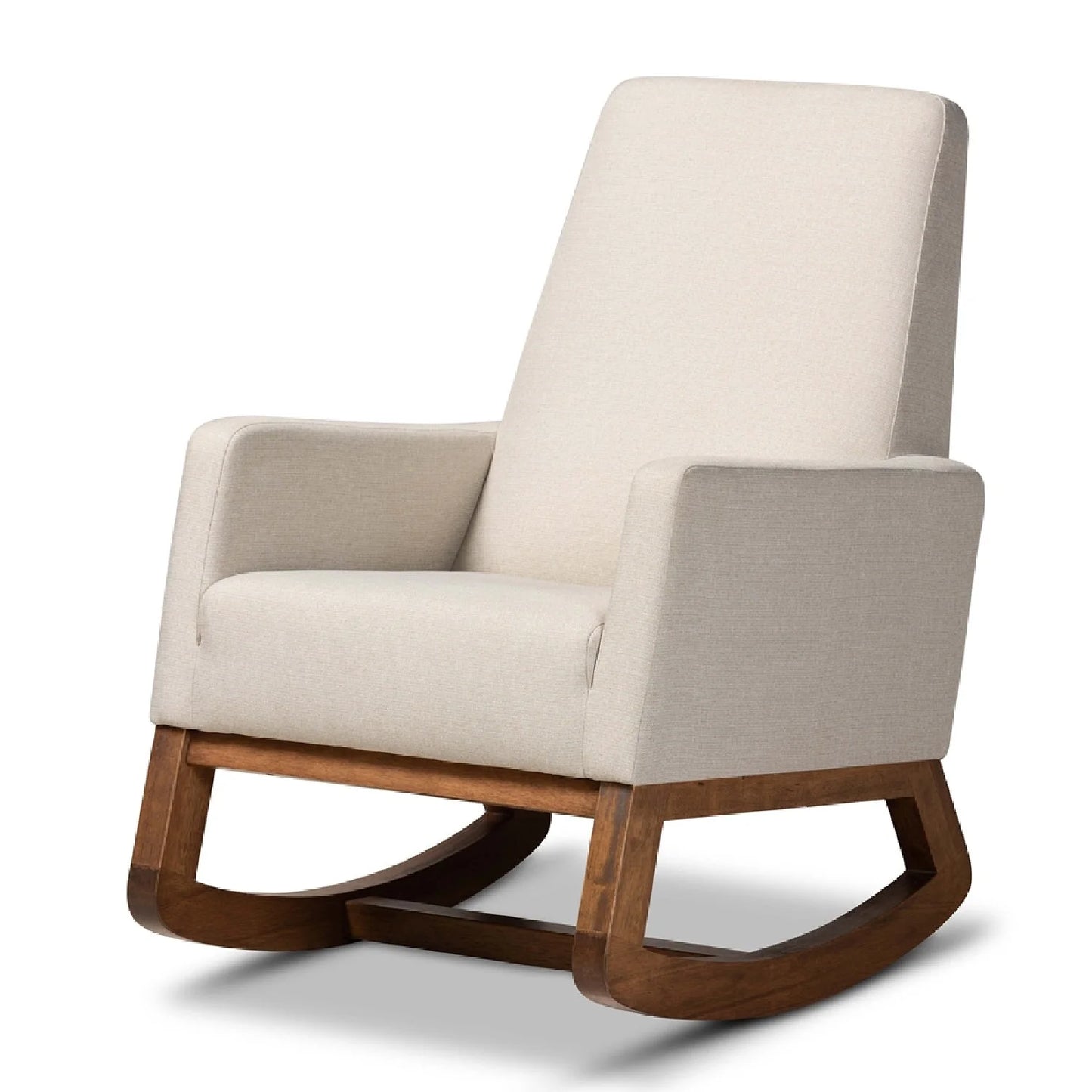 Luxury Fabric Rocking Chair Modern Italian Style for Villa
