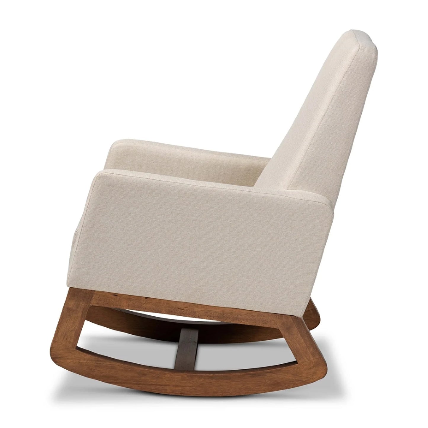 Luxury Fabric Rocking Chair Modern Italian Style for Villa