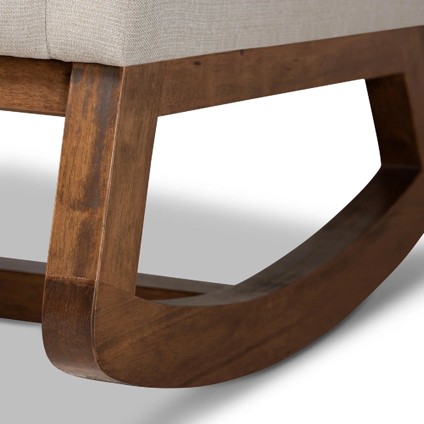 Luxury Fabric Rocking Chair Modern Italian Style for Villa