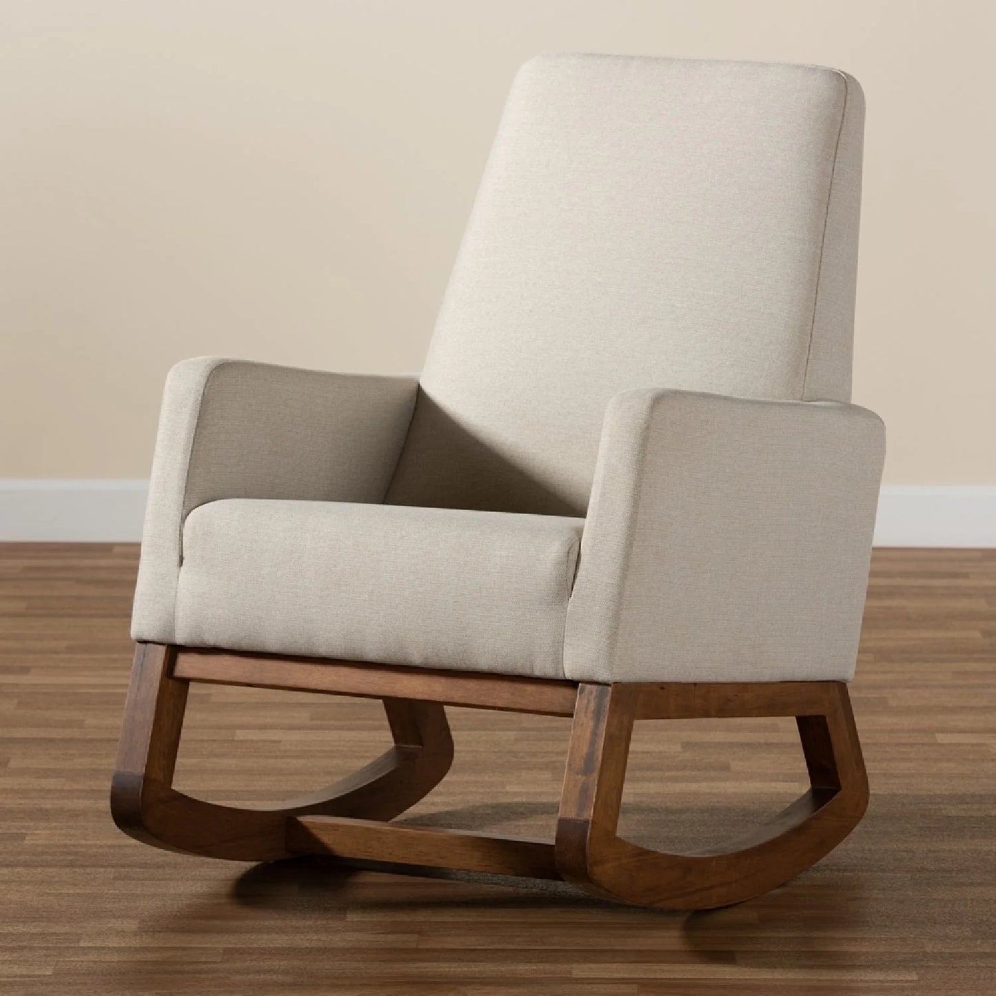 Luxury Fabric Rocking Chair Modern Italian Style for Villa
