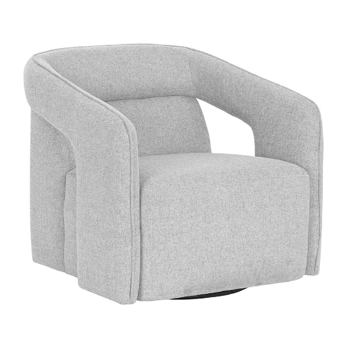 Luxury Fabric Swivel Accent Chair Modern Italian Style for Villa