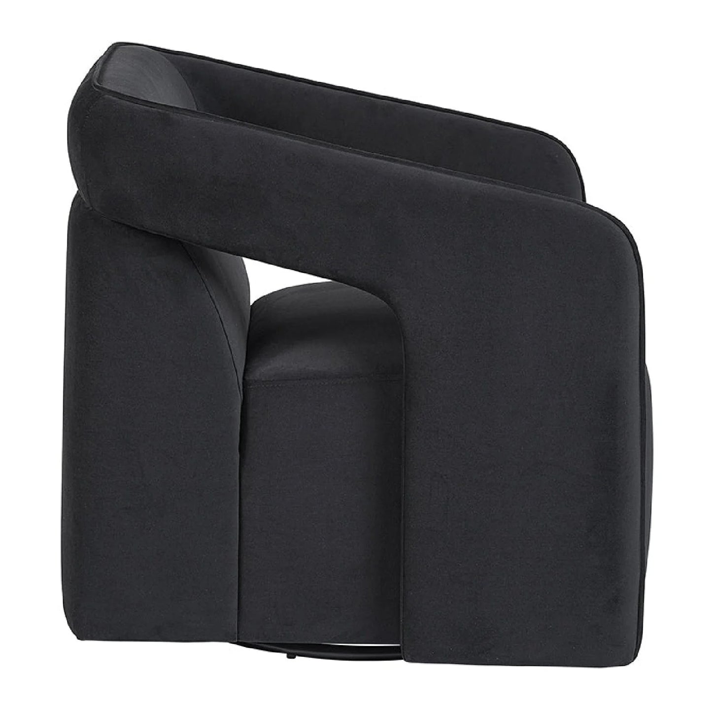 Luxury Fabric Swivel Accent Chair Modern Italian Style for Villa