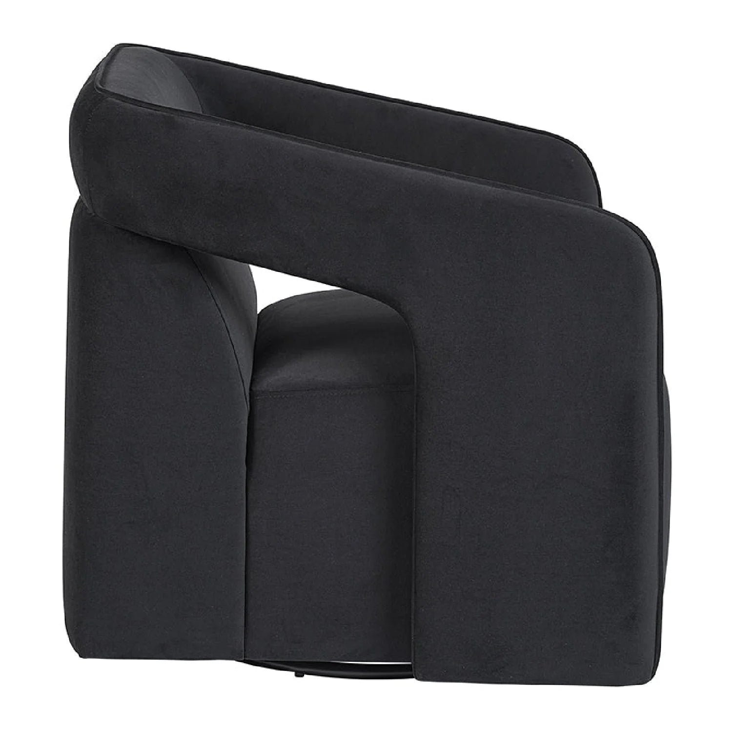 Luxury Fabric Swivel Accent Chair Modern Italian Style for Villa