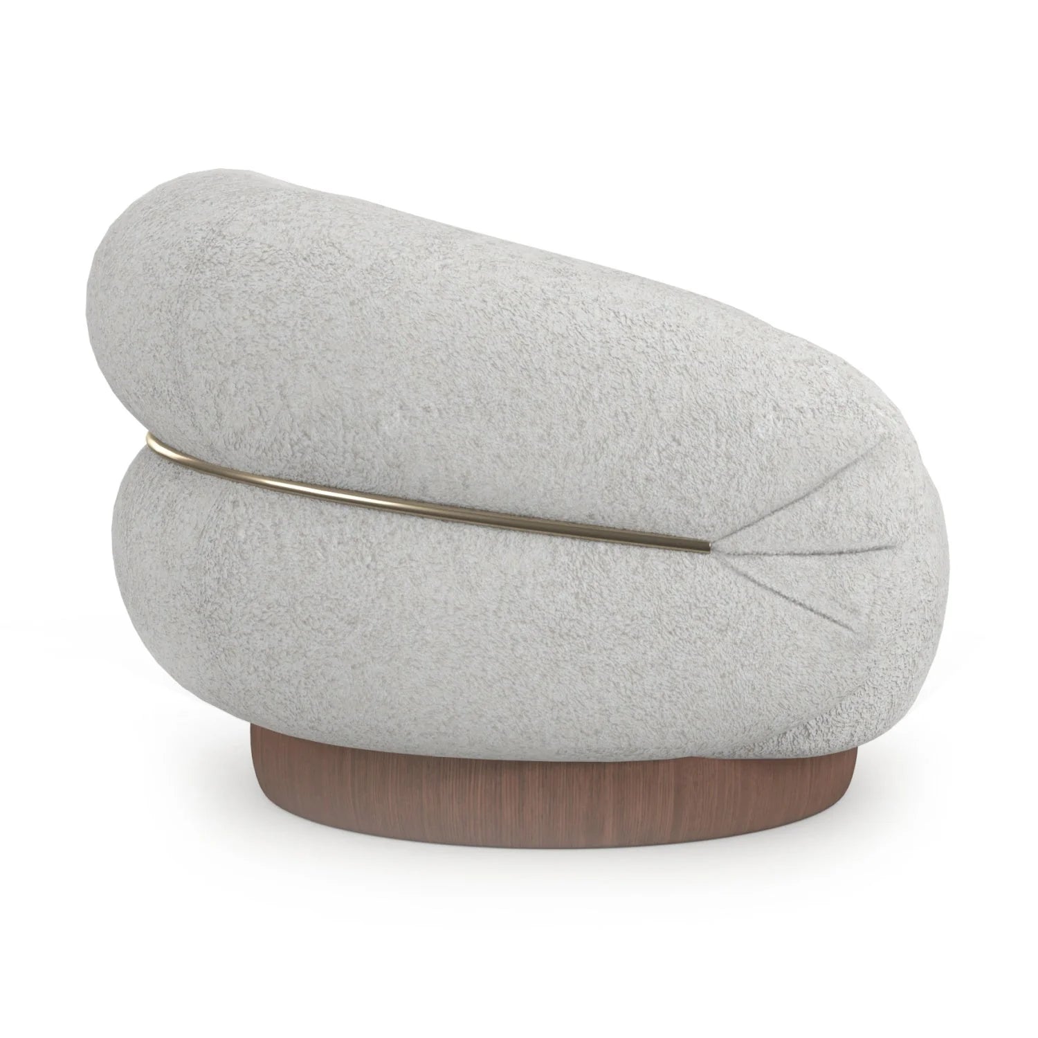 Luxury Fabric Swivel Accent Chair Modern Italian Style for Villa
