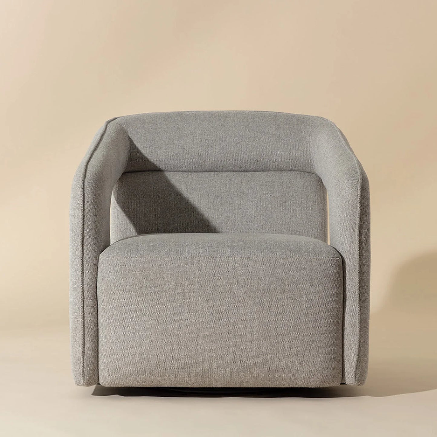 Luxury Fabric Swivel Accent Chair Modern Italian Style for Villa