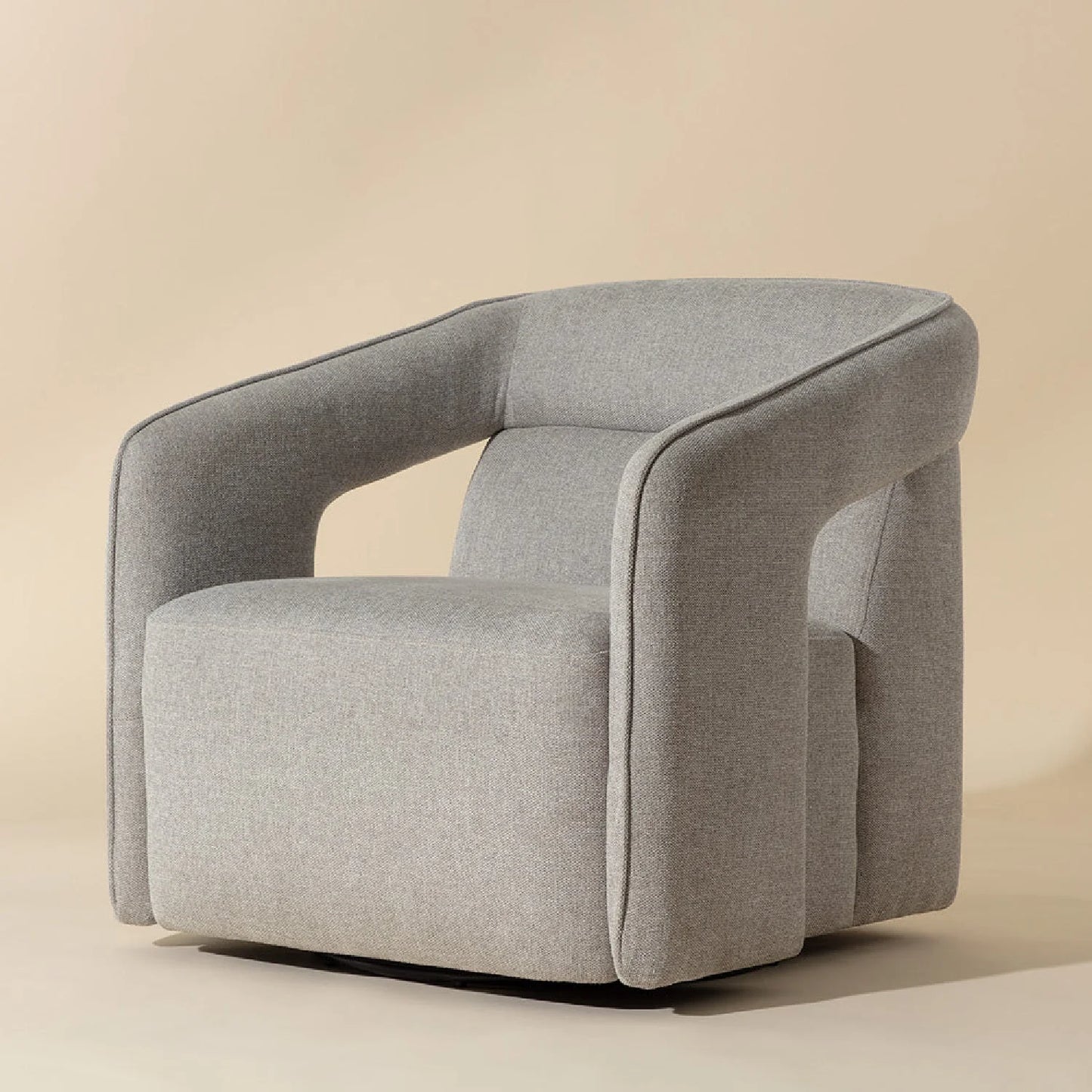 Luxury Fabric Swivel Accent Chair Modern Italian Style for Villa