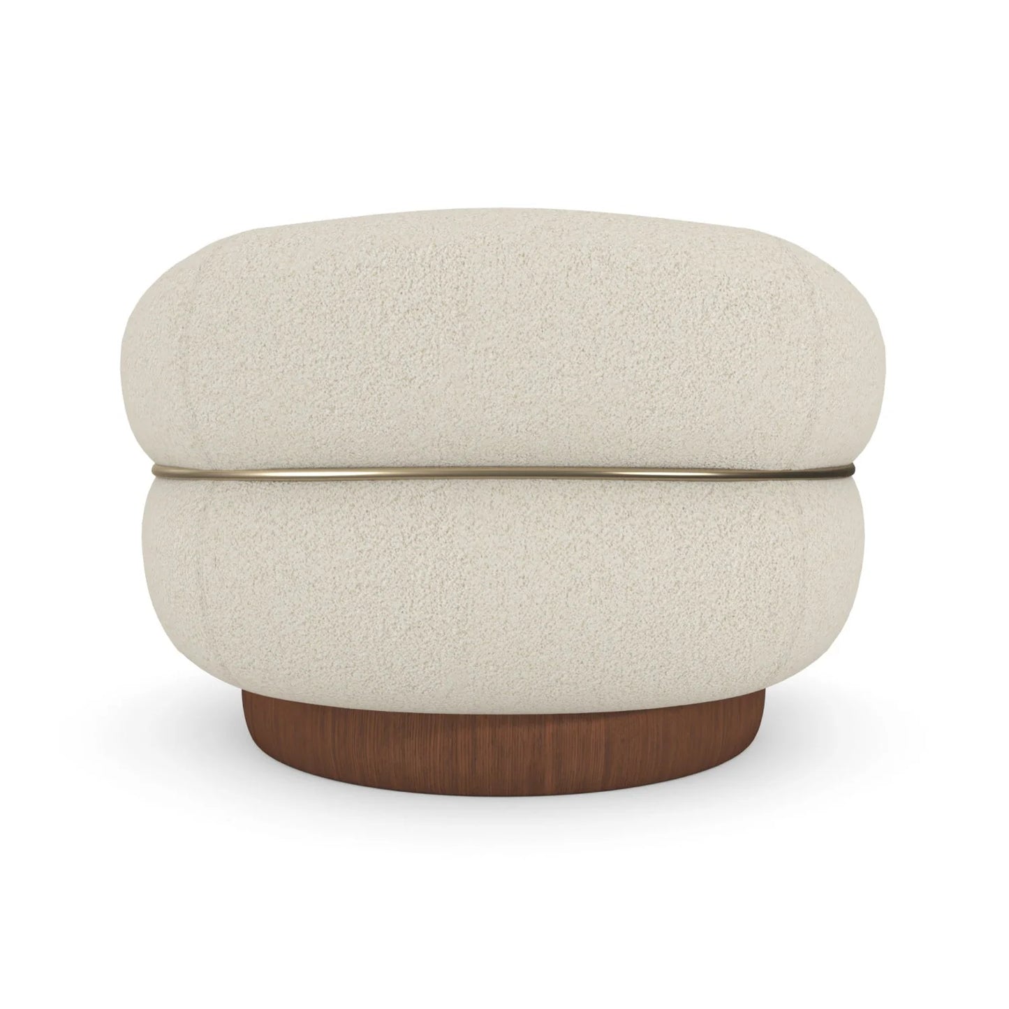 Luxury Fabric Swivel Accent Chair Modern Italian Style for Villa