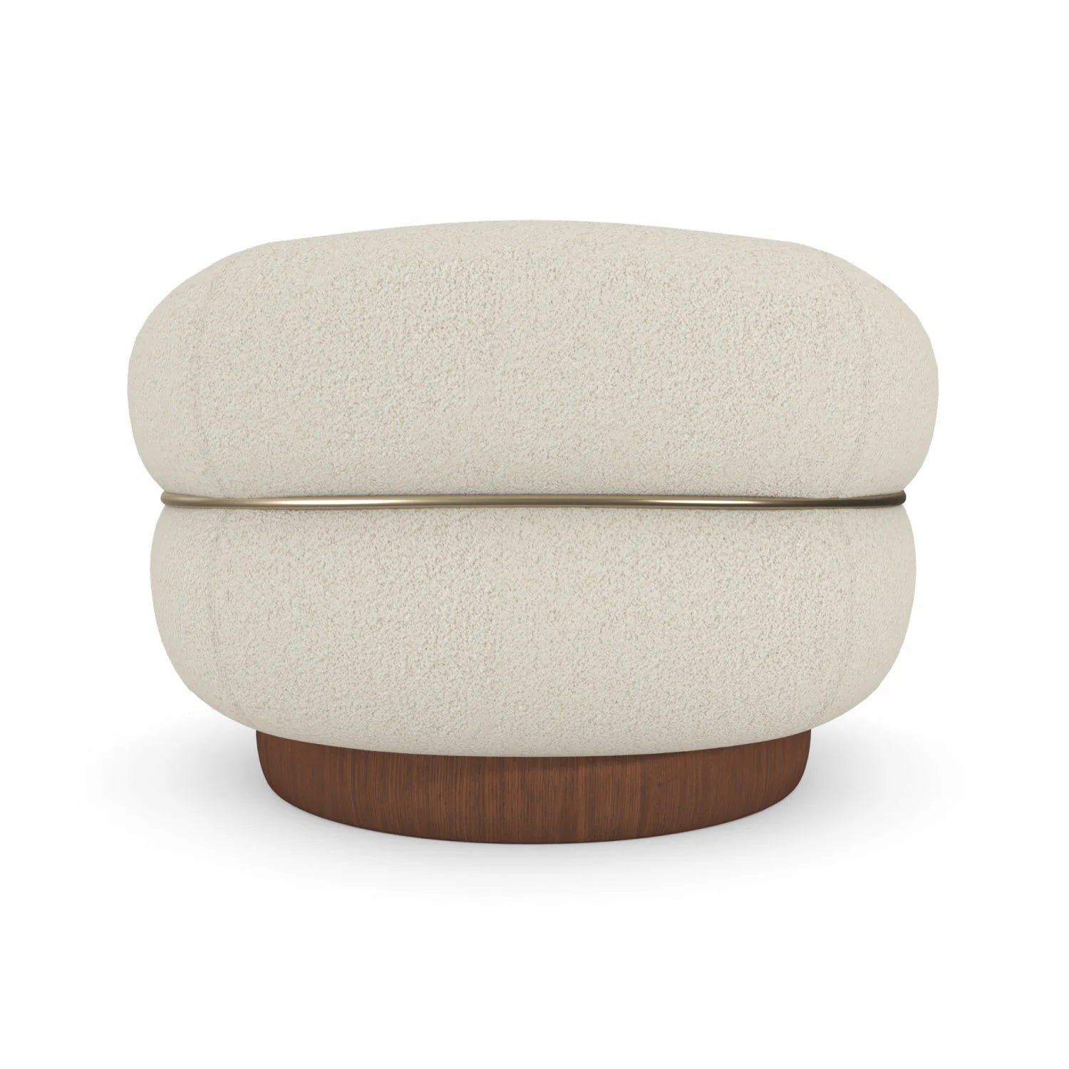 Luxury Fabric Swivel Accent Chair Modern Italian Style for Villa