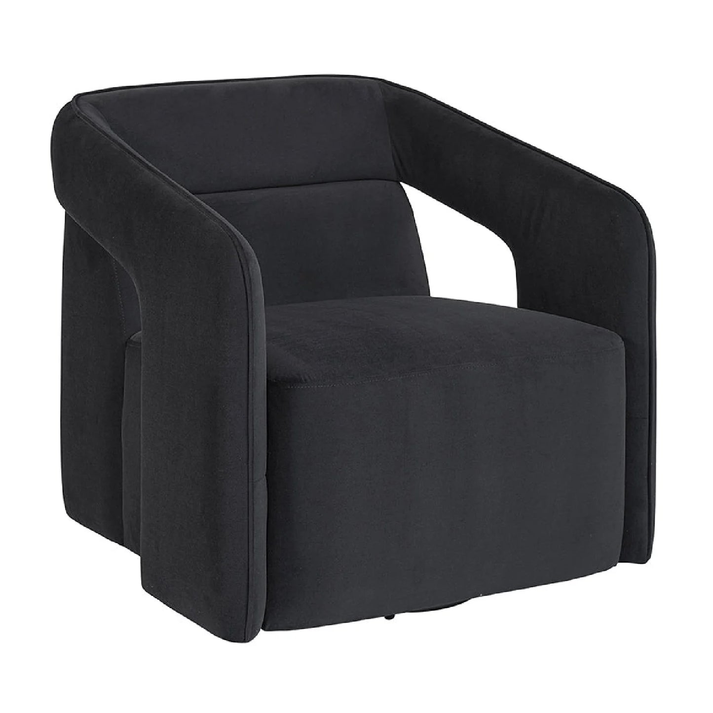 Luxury Fabric Swivel Accent Chair Modern Italian Style for Villa