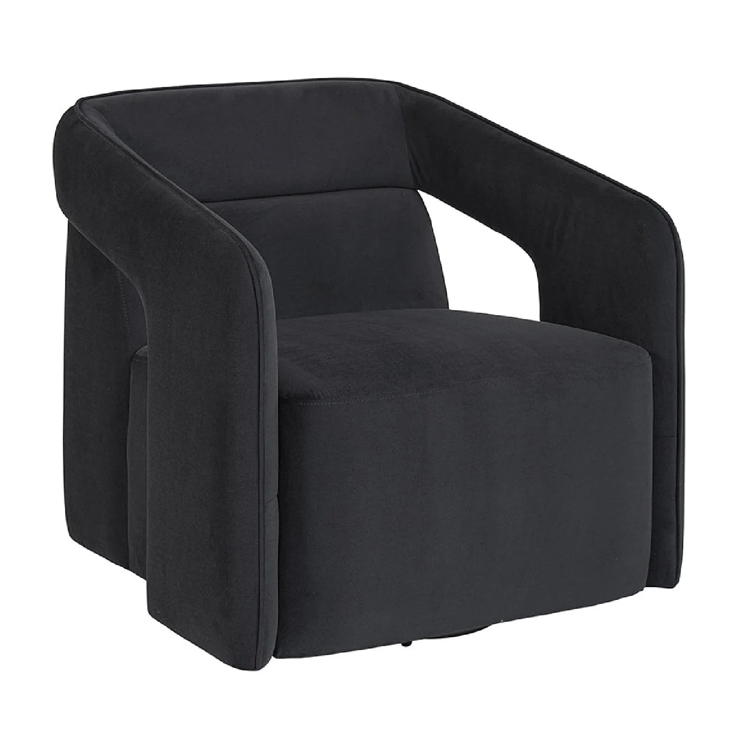 Luxury Fabric Swivel Accent Chair Modern Italian Style for Villa