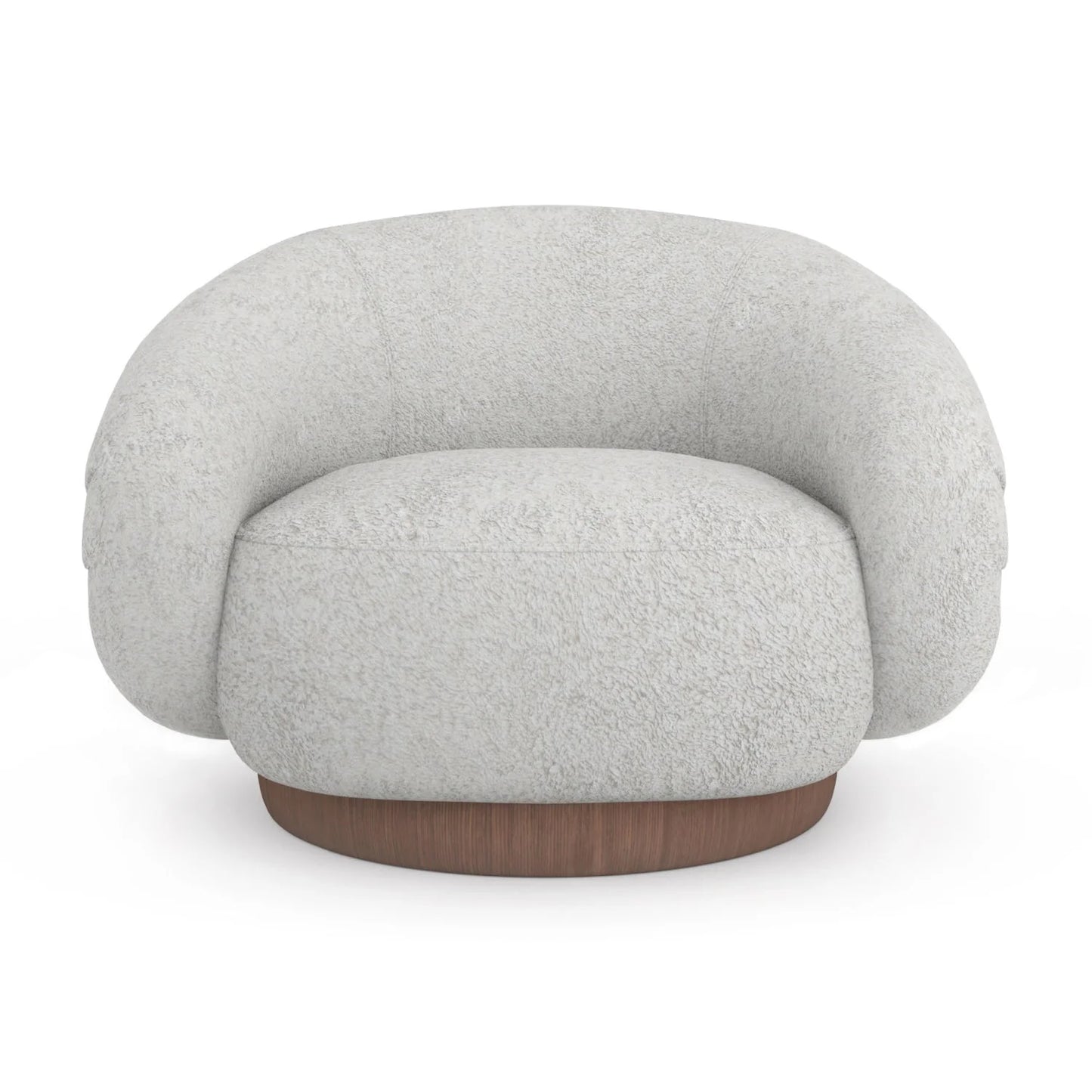 Luxury Fabric Swivel Accent Chair Modern Italian Style for Villa