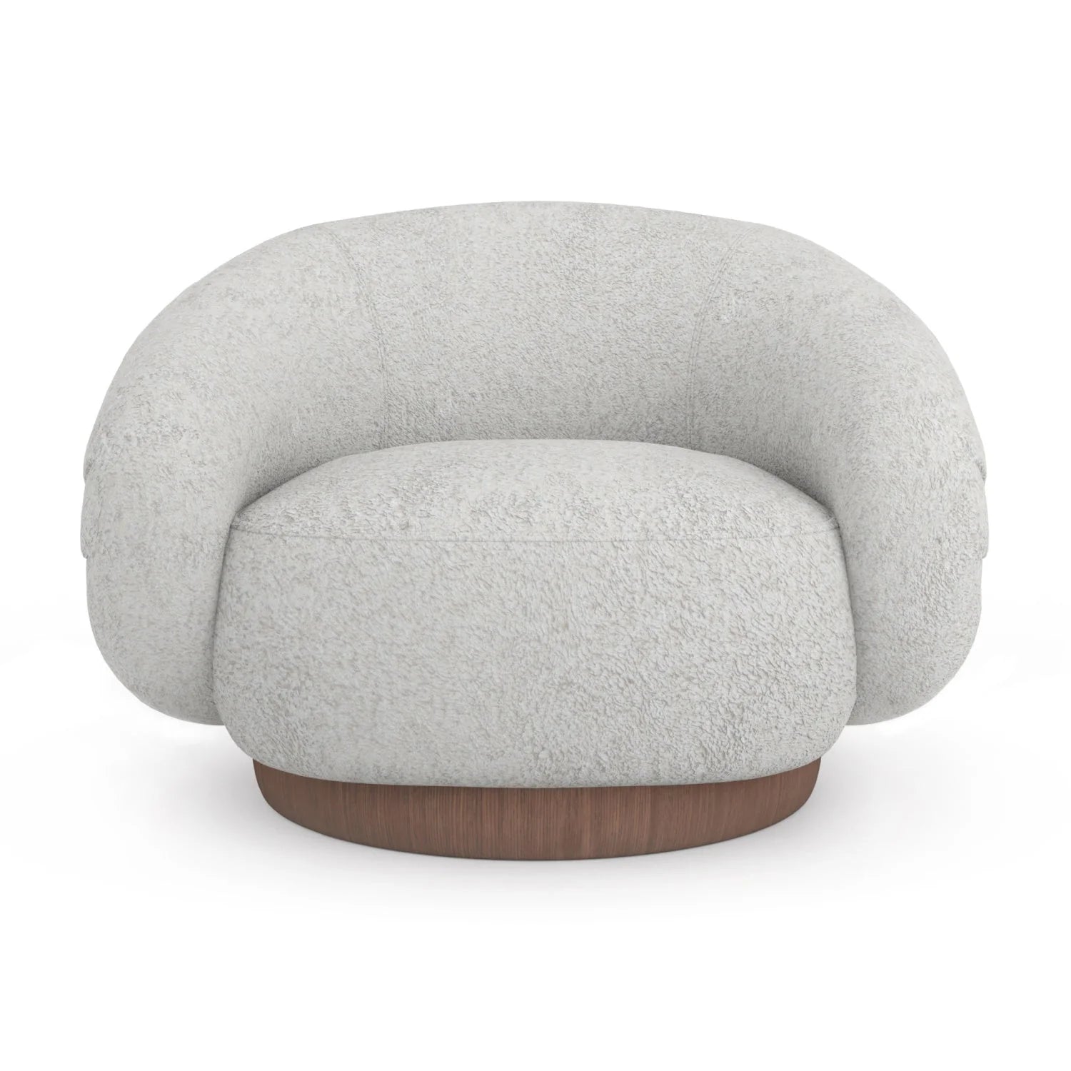 Luxury Fabric Swivel Accent Chair Modern Italian Style for Villa