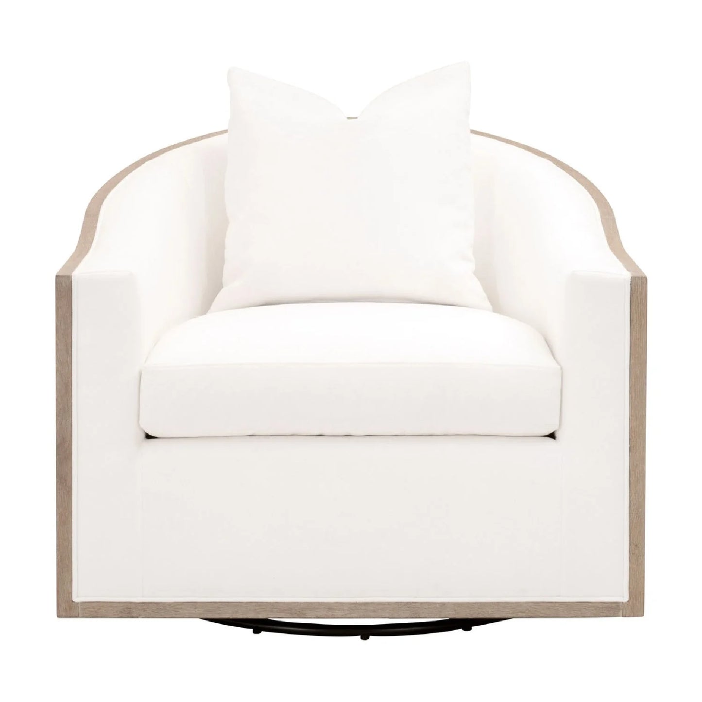 Luxury Fabric Swivel Lounge Chair Modern Italian Style for Villa
