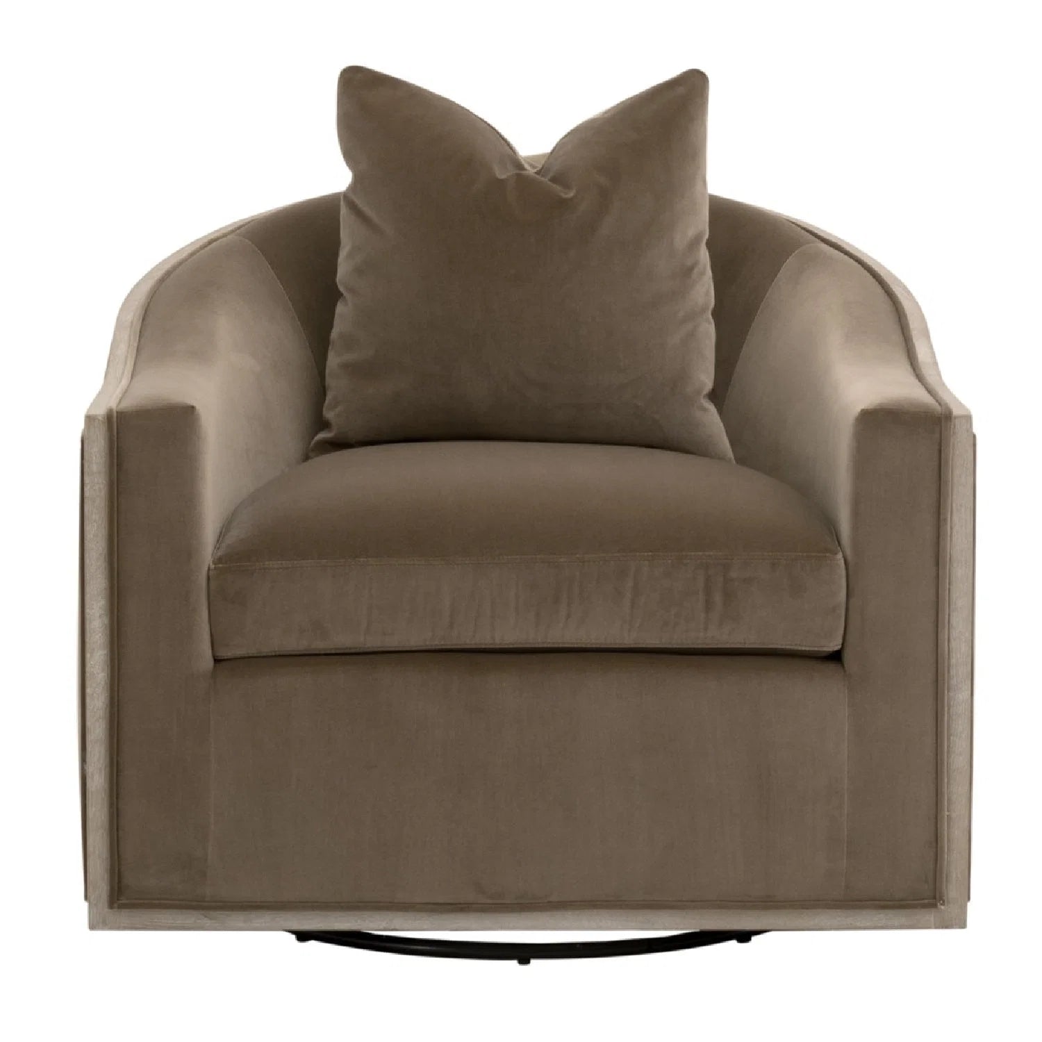 Luxury Fabric Swivel Lounge Chair Modern Italian Style for Villa