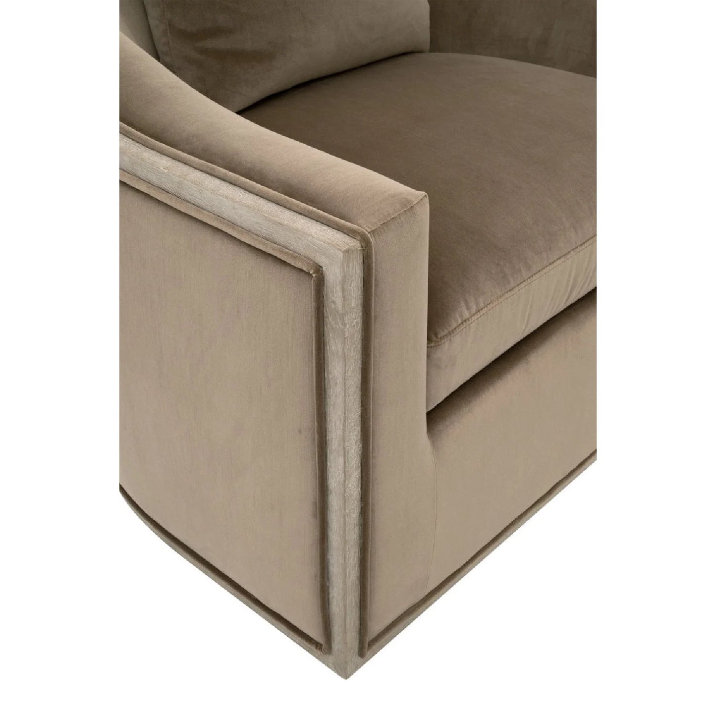 Luxury Fabric Swivel Lounge Chair Modern Italian Style for Villa
