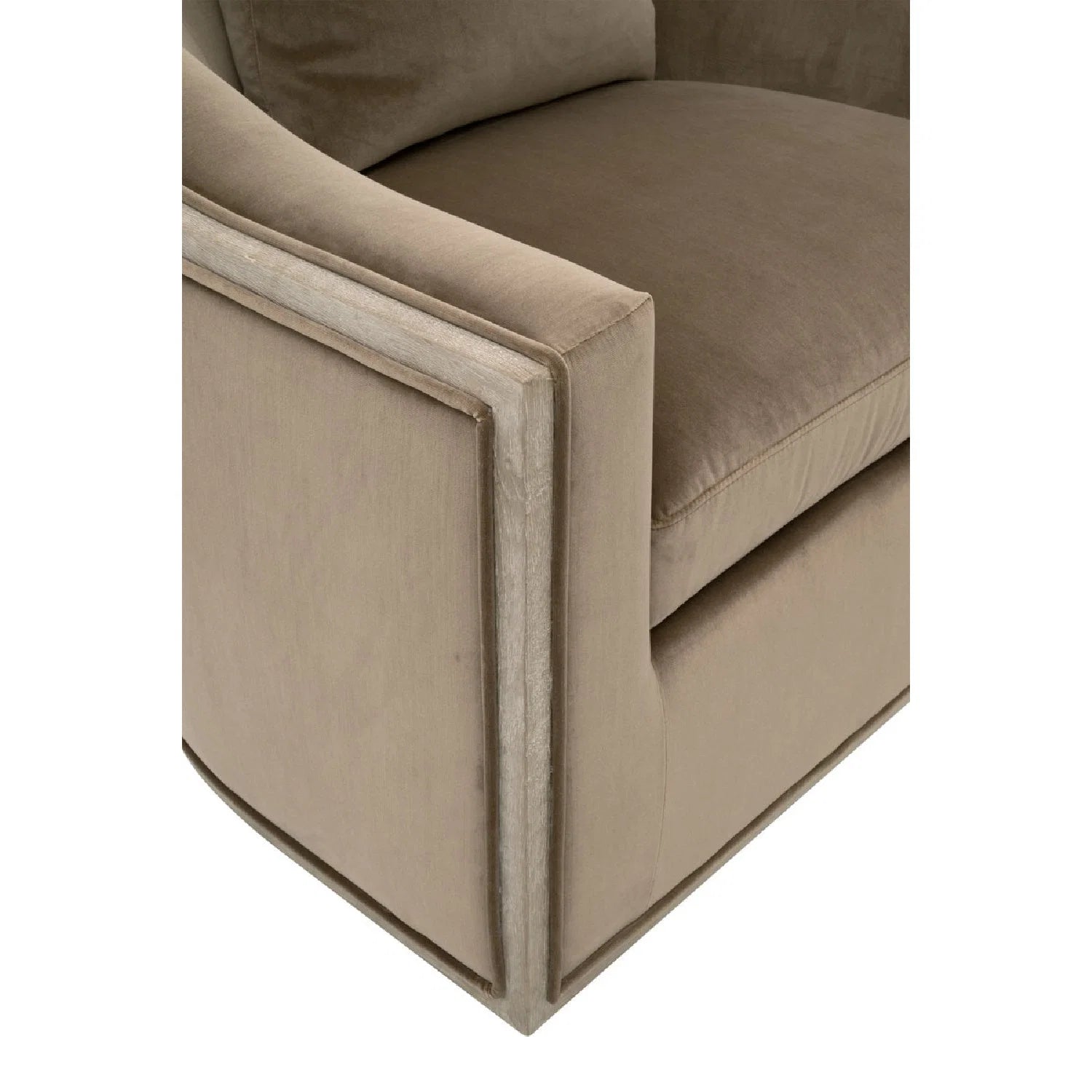 Luxury Fabric Swivel Lounge Chair Modern Italian Style for Villa