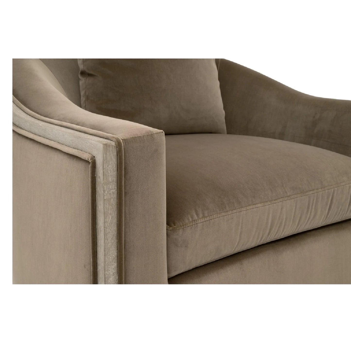 Luxury Fabric Swivel Lounge Chair Modern Italian Style for Villa