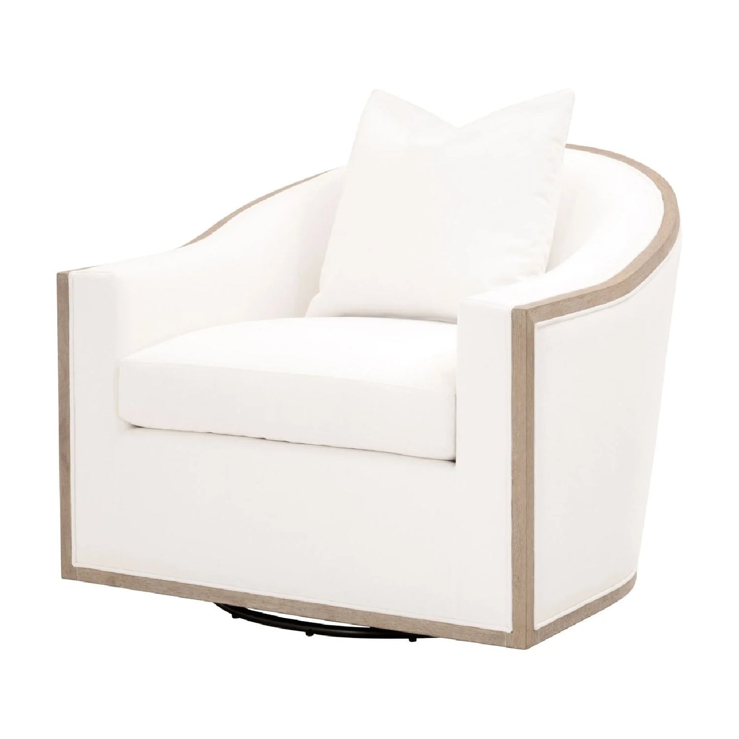 Luxury Fabric Swivel Lounge Chair Modern Italian Style for Villa