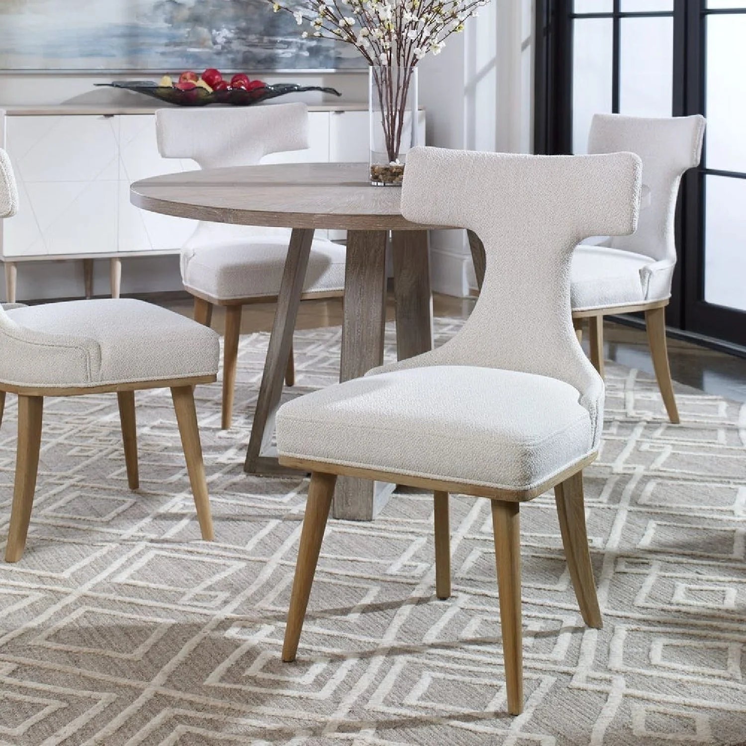 Luxury Fabric Upholstered Accent Chairs Modern Italian Style for Villa