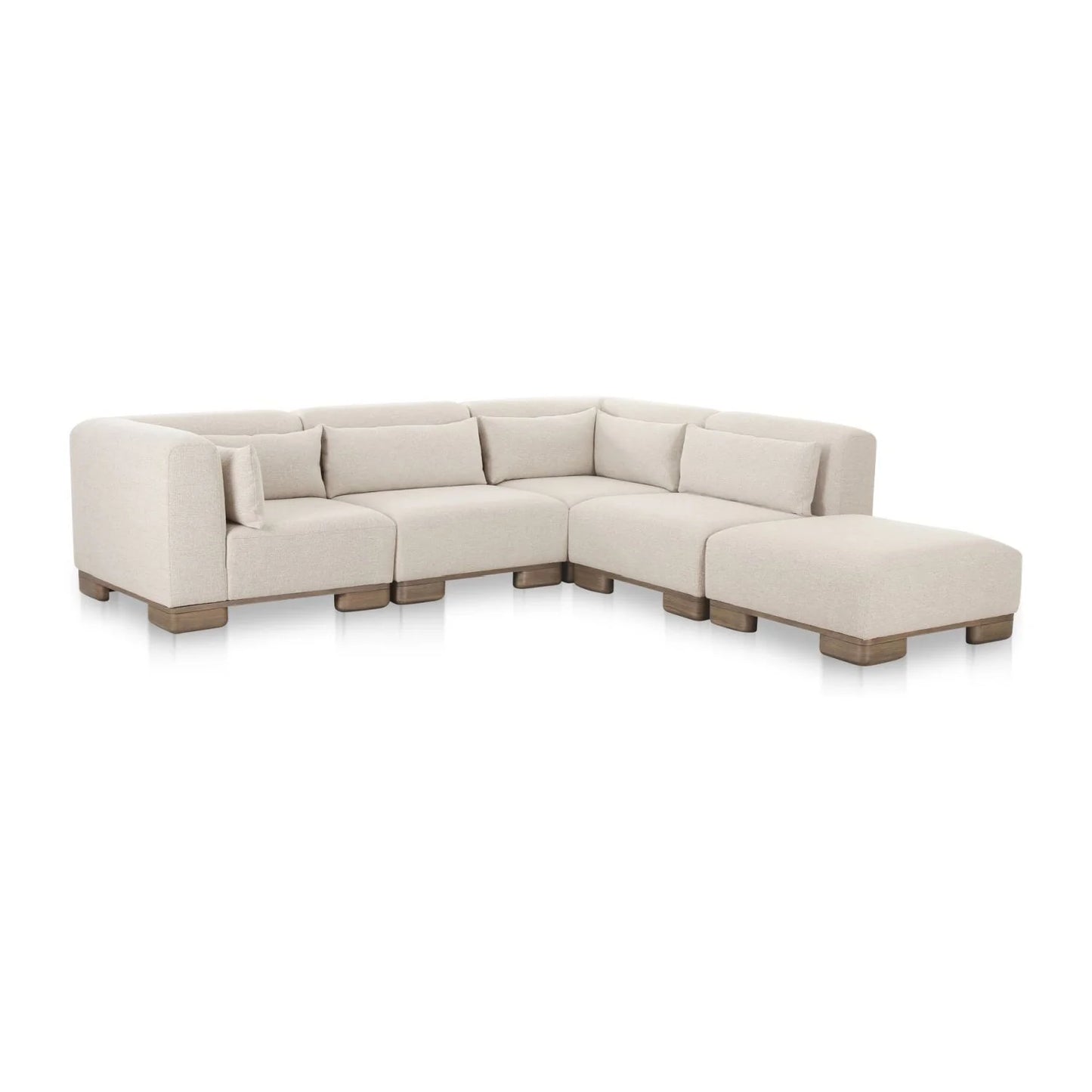 Luxury Fabric Upholstered Modular Sofa Modern Italian Style for Villa
