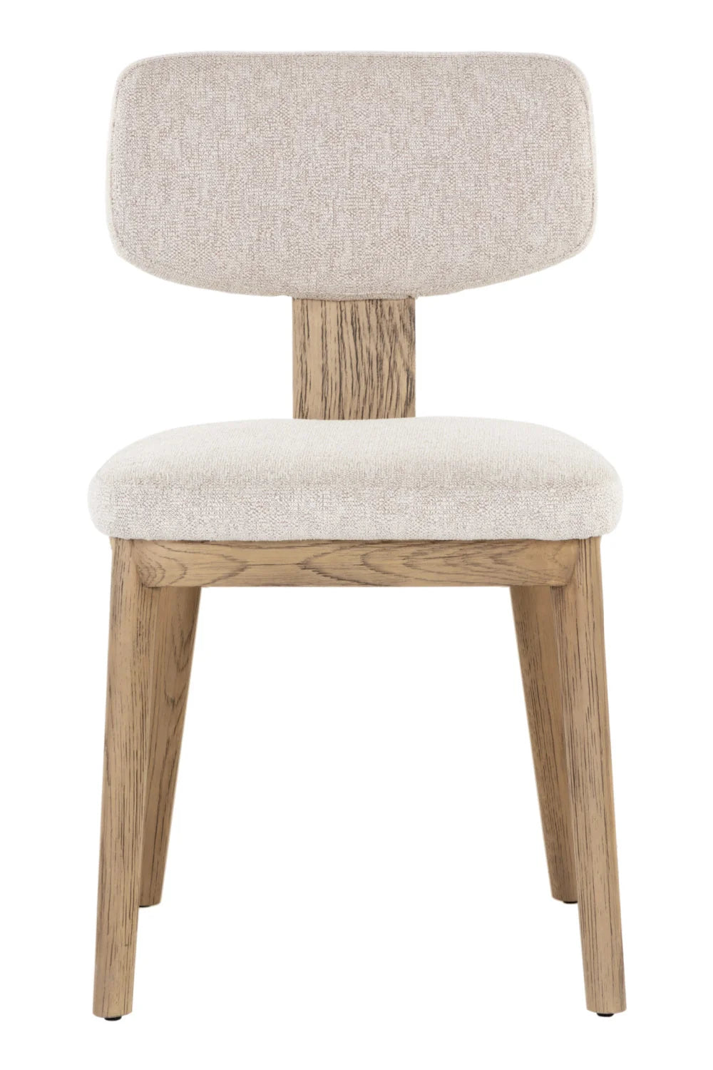 Luxury Fabric Upholstered Oak Dining Chairs European Style for Villa