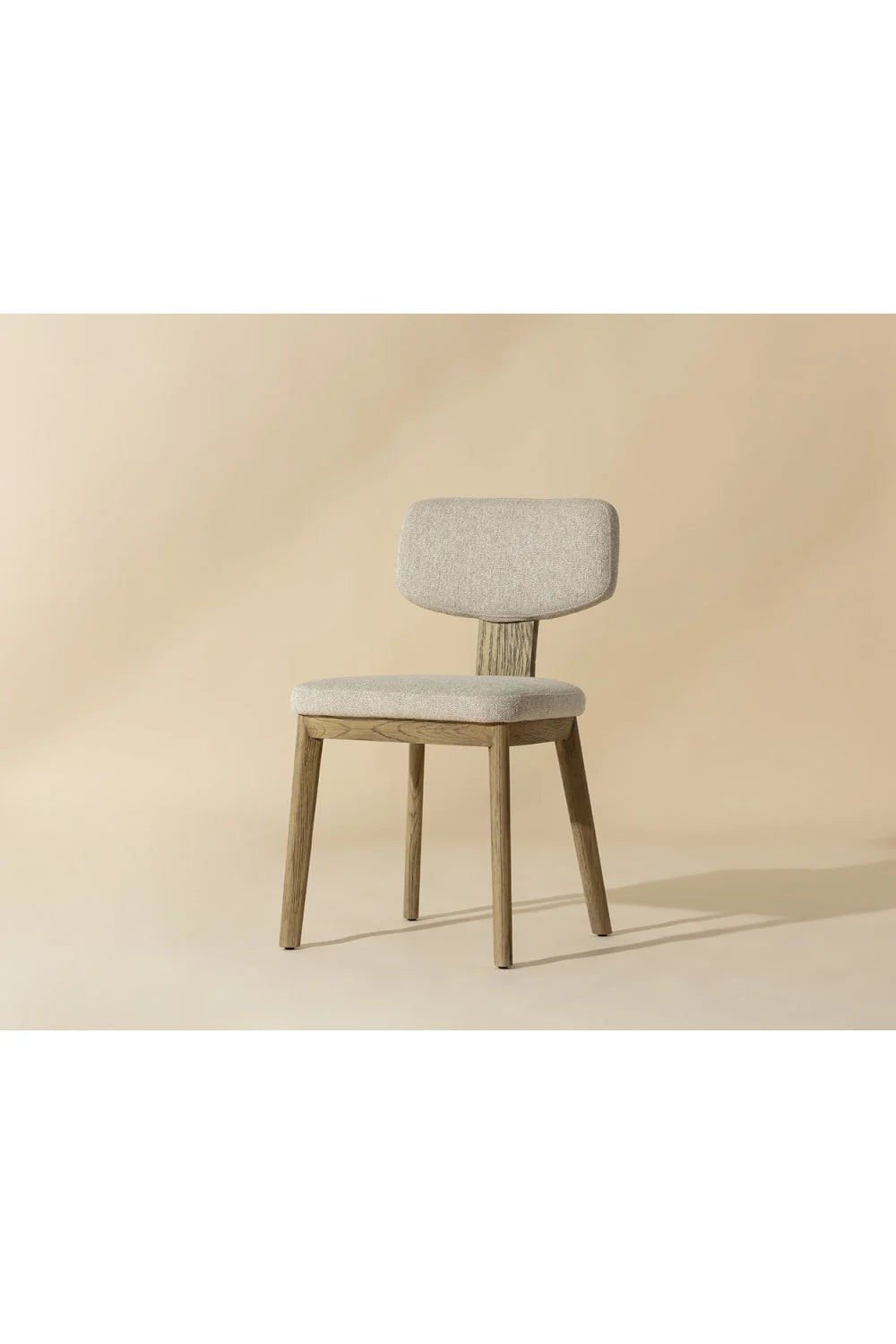Luxury Fabric Upholstered Oak Dining Chairs European Style for Villa