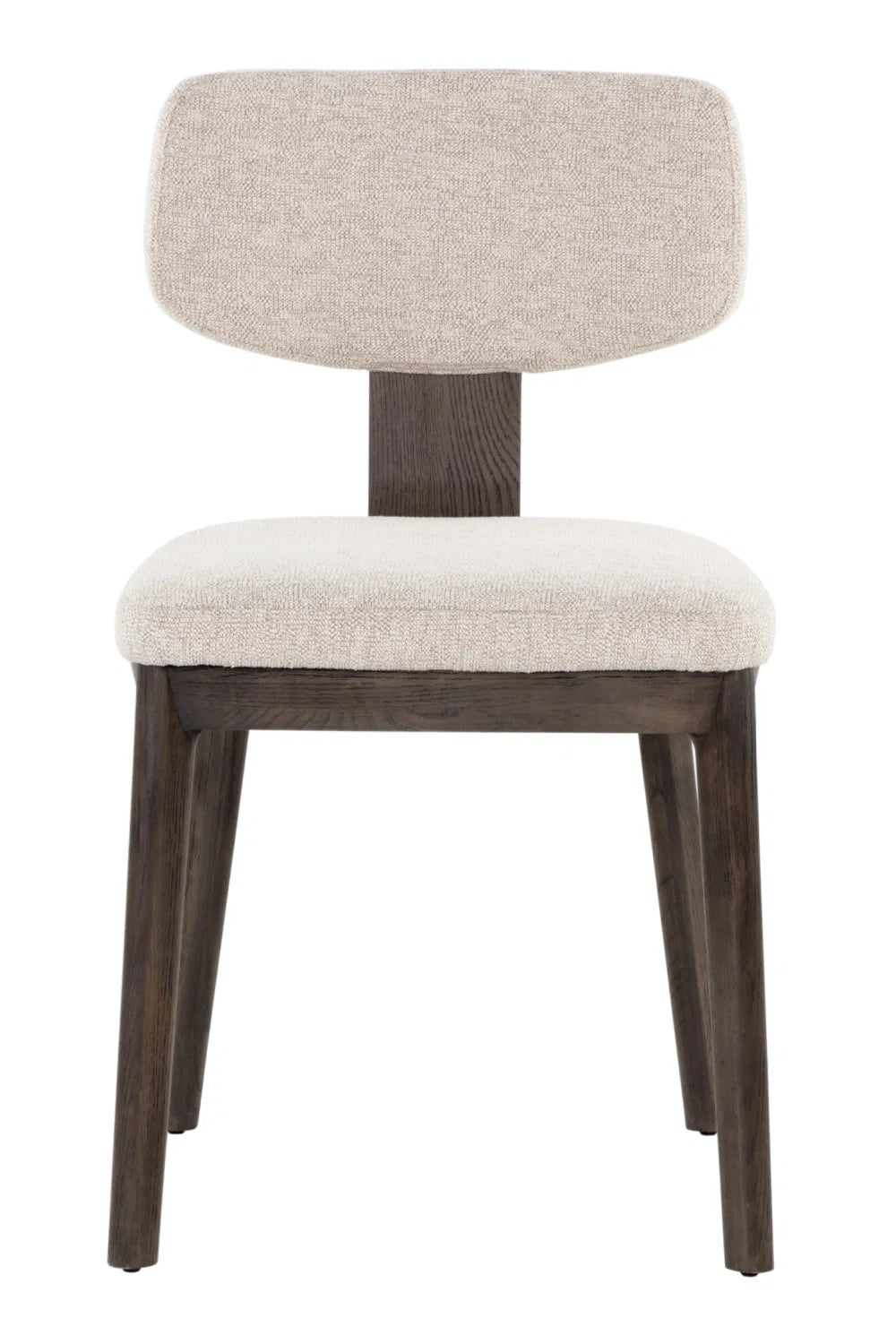 Luxury Fabric Upholstered Oak Dining Chairs European Style for Villa