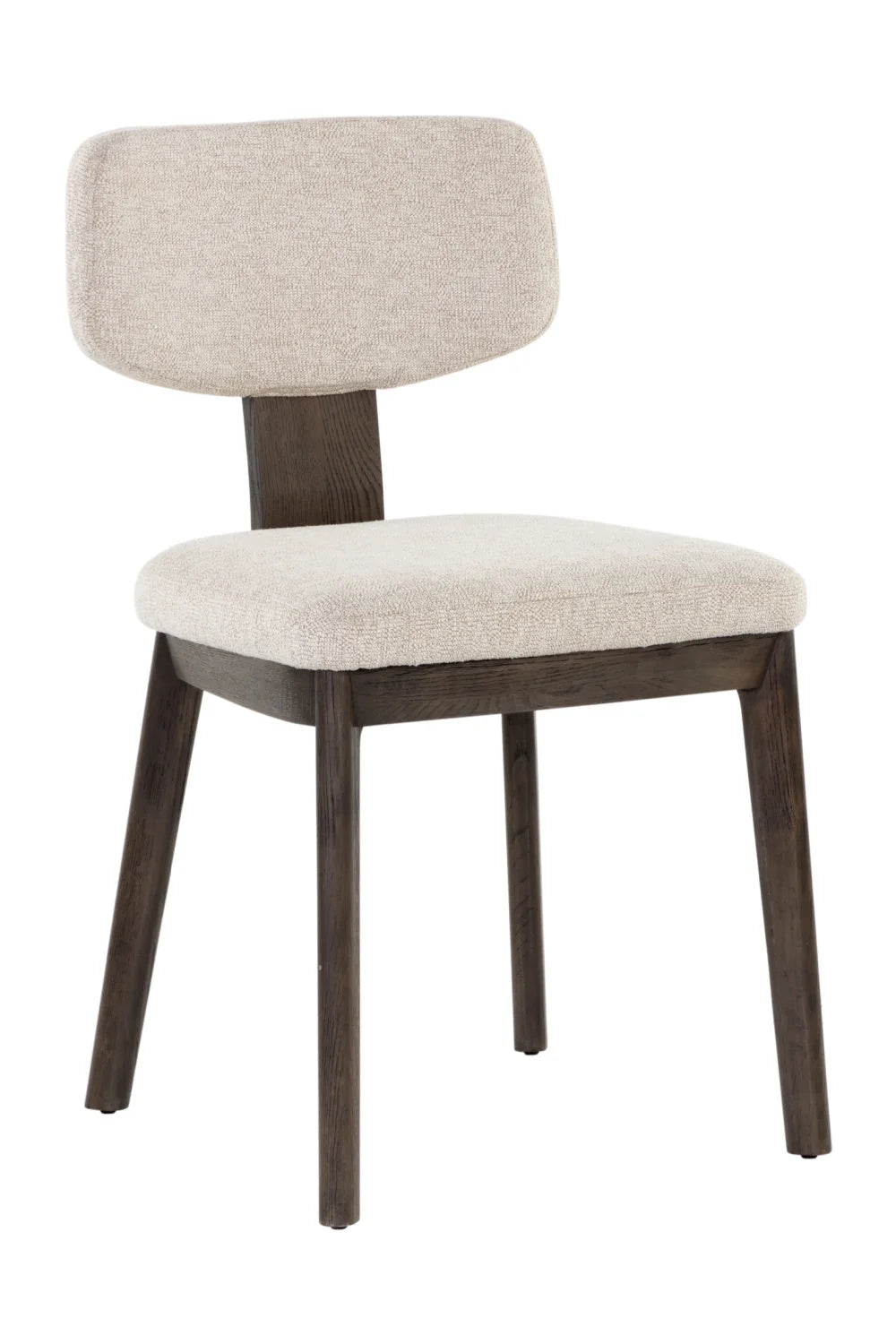 Luxury Fabric Upholstered Oak Dining Chairs European Style for Villa